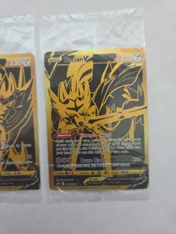 Pokemon Zacian V SWSH076 & Zamazenta V SWSH077 Gold Promos Sealed (NM) - Image 3
