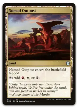 Nomad Outpost #222 (NM) Dominaria United DMC Magic MTG - Image 1