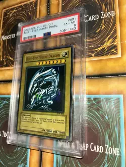 Yu-Gi-Oh! Blue-Eyes White Dragon SDK-001 MISPRINT Faded Error - PSA 6 - Image 3