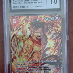 Ace Super Rare Promotional ST15-005 Illustration Box Vol.5 CGC 10 One Piece EN - Image 1