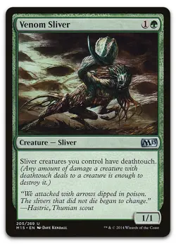 Venom Sliver #205 (LP) Magic 2015 M15 Magic MTG - Image 1