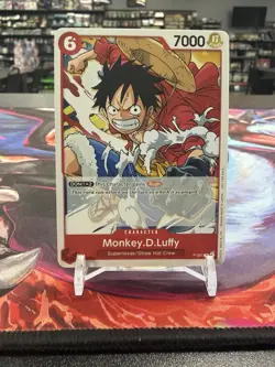 One Piece TCG - Monkey.D.Luffy (Super Pre-release) P-001 NM Non-FOIL English - Image 1