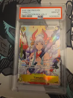 2025 ONE PIECE TCG ILLUSTRATION BOX VOL.2 PROMO #016 YAMATO PSA 10 - Image 1