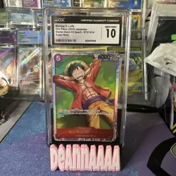 CGC 10 Monkey D. Luffy SR ST21-014 Start Deck EX Gear5 ONE PIECE jpn - Image 1