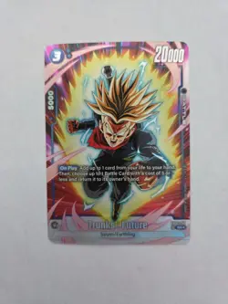 Trunks Future Alternate Art FB01-050 English Super Rare Awakened Dragon Ball - Image 1