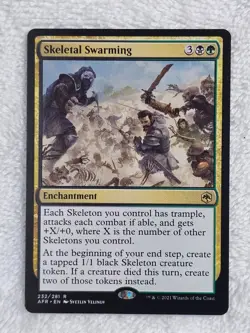MTG Skeletal Swarming Adventures in the Forgotten Realms #232 Rare NM - Image 1