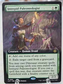 MTG Intrepid Paleontologist #381 Extended Art The Lost Caverns of Ixalan Rare NM - Image 1