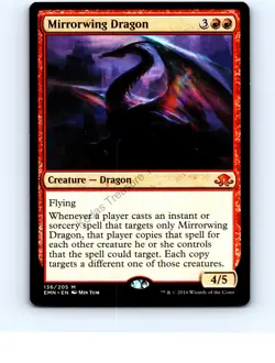 Mirrorwing Dragon #136 Red Mythic Eldritch Moon MTG NP Near Mint or Better - Image 1