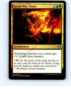 Gruul War Chant #170 Uncommon Modern Masters 2017 MTG NP Near Mint or Better - Image 1