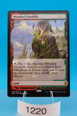 MTG Wooded Foothills Zendikar Rising Expeditions Regular #4 - Image 1