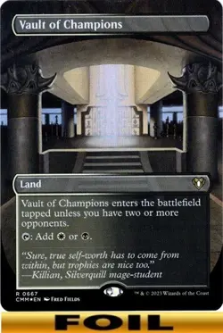 1x - Vault of Champions - FOIL BORDERLESS #667 - Commander Masters - NM MTG - Image 1