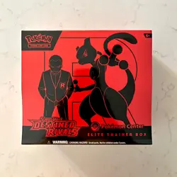 Pokemon Center Scarlet & Violet Destined Rivals Elite Trainer Box ETB Sealed - Image 1