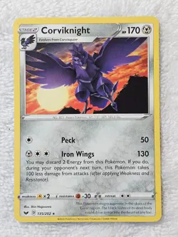 Pokemon TCG Corviknight - SWSH01: Sword & Shield Base Set 132/20 2020 NM - Image 2