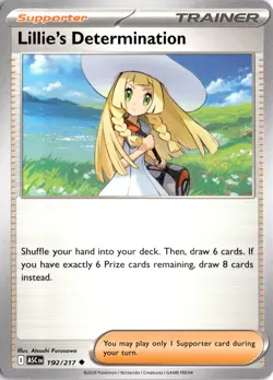 Lillie's Determination 192/217 ME: Ascended Heroes Pokemon Card TCG - Image 1