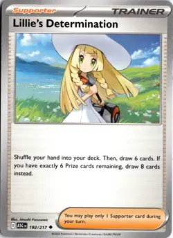 Lillie's Determination 192/217 ME: Ascended Heroes Pokemon Card TCG - Image 1