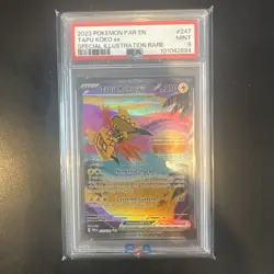 PSA 9 PAR EN Tapu Koko ex #247 SIR - 2023 Pokemon Sv04: Paradox Rift 247/182 - Image 1