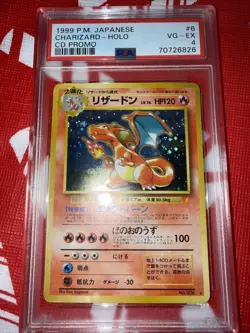 1999 Pokemon Charizard Holo CD Promo PSA 4 Japanese Vintage Card - Image 1
