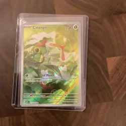 Pokemon TCG Caterpie 172/165 Scarlet & Violet 151 Holo Card NM Condition - Image 1