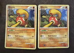 X2 Shuckle HGSS15 Black Star Promo Holos Pokemon TCG LP - Image 1