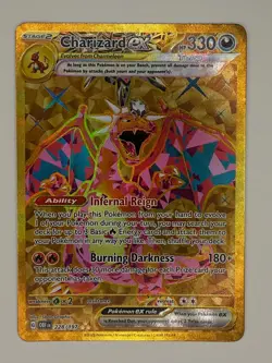 Charizard ex 228/197 Gold Hyper Rare Pokemon Obsidian Flames NM Near Mint - Image 1