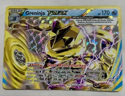 Greninja BREAK 41/122 XY BREAKpoint Rare Holo English 2016 170 HP Pokemon Card - Image 1