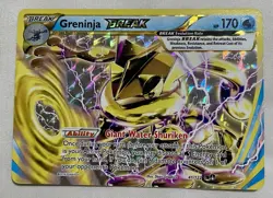 Greninja BREAK 41/122 XY BREAKpoint Rare Holo English 2016 170 HP Pokemon Card - Image 3