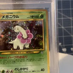 Pokemon TCG 2000 Japanese Neo Meganium Holo Psa 8 NM-MT #154 - Image 3