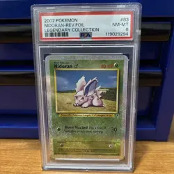 2002 POKEMON LEGENDARY COLLECTION #83 NIDORAN-REVERSE FOIL PSA 8 - Image 1
