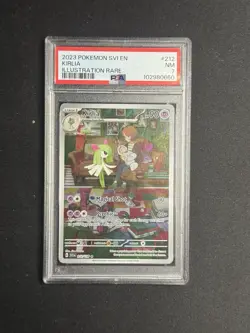 2023 Pokemon Kirlia Scarlet & Violet Illustration Rare PSA 7 Mint - Image 1