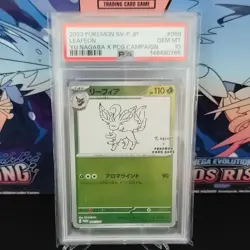 Pokemon Leafeon 068/SV-P JP Sv-P Promo Holo Yu Nagaba 2023 PSA 10 - Image 1