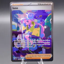 Iono - 237/091 Special Illustration Rare SV: Paldean Fates Pokemon TCG NM - Image 1