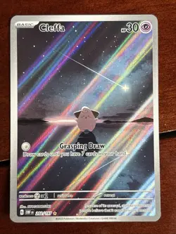 Pokemon Obsidian Flames Cleffa 202/197 Illustration Rare - Image 1