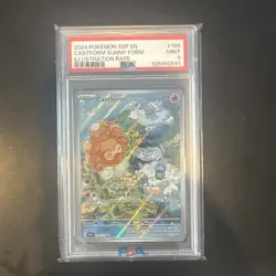 2024 Pokemon Surging Sparks Castform Sunny Form IR #195/191 Mint PSA 9 Mint - Image 1
