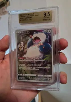 Snorlax CHR 077 2022 Japanese Pokemon Dark Phantasma Card BGS9.5 - Image 4
