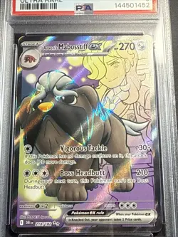 POKEMON 2025 Destined Rivals Ultra Rare ARVEN'S MABOSSTIFF ex #218 PSA 9 Mint - Image 2