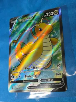 Pokemon TCG Dragonite v Full Art Holo Card 76/078 Pokemon Go - Image 2