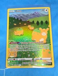 Pokemon TCG Ditto Crown Zenith Galarian Gallery Holo Ultra Rare Card GG22/GG70 - Image 1