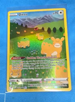 Pokemon TCG Ditto Crown Zenith Galarian Gallery Holo Ultra Rare Card GG22/GG70 - Image 2