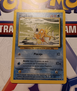 Pokemon Magikarp Base Set 35/102 30 HP Common Regular Spanish Wizards 1999 - Image 1
