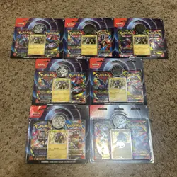 7x POKEMON TCG Mega Evolution & Phantasmal Flames Raikou 2 Pack Blisters + Coin! - Image 1