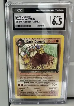 Pokemon TCG Dark Dugtrio Team Rocket 23 Regular Unlimited Rare - Image 1