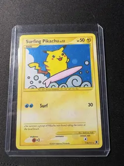 Surfing Pikachu 114/111 Secret Rare - Pokemon Rising Rivals - LP - Image 1