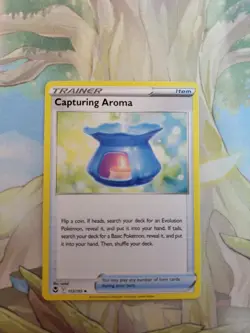 Capturing Aroma 153/195 Silver Tempest Pokemon TCG - Image 1