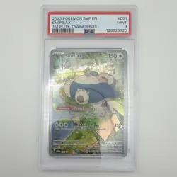 Pokemon TCG Snorlax Sv: Scarlet & Violet Promo 051 Holo EN 2023 PSA 9 - Image 1