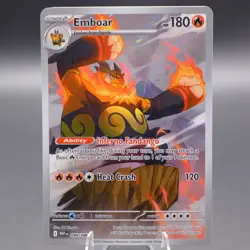 Emboar - 098/086 Illustration Rare SV: White Flare Pokemon TCG NM - Image 1
