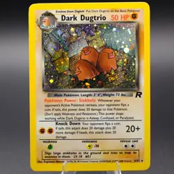 Dark Dugtrio (6) 06/82 Holo Holo Rare Team Rocket Pokemon TCG LP-NM - Image 1