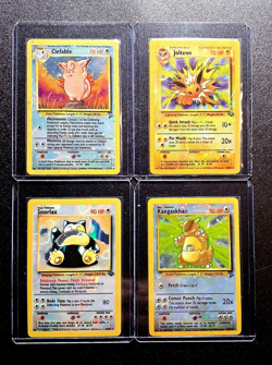 Pokemon Jungle Holo Lot Clefable Jolteon Snorlax Kangaskhan English WOTC - Image 1