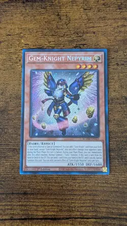 Yugioh Gem-Knight Nepyrim BLMM-EN021 Secret Rare NM - Image 1