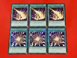 3x Super Polymerization | Ultra Rares + 3x Lightning Storm | Rares | YuGiOh! - Image 1