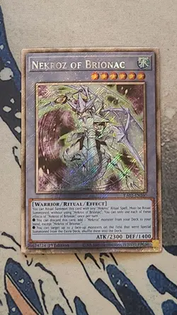YuGiOh! Nekroz of Brionac - RA03-EN260 - Platinum Secret Rare 1st Edition NM - Image 1